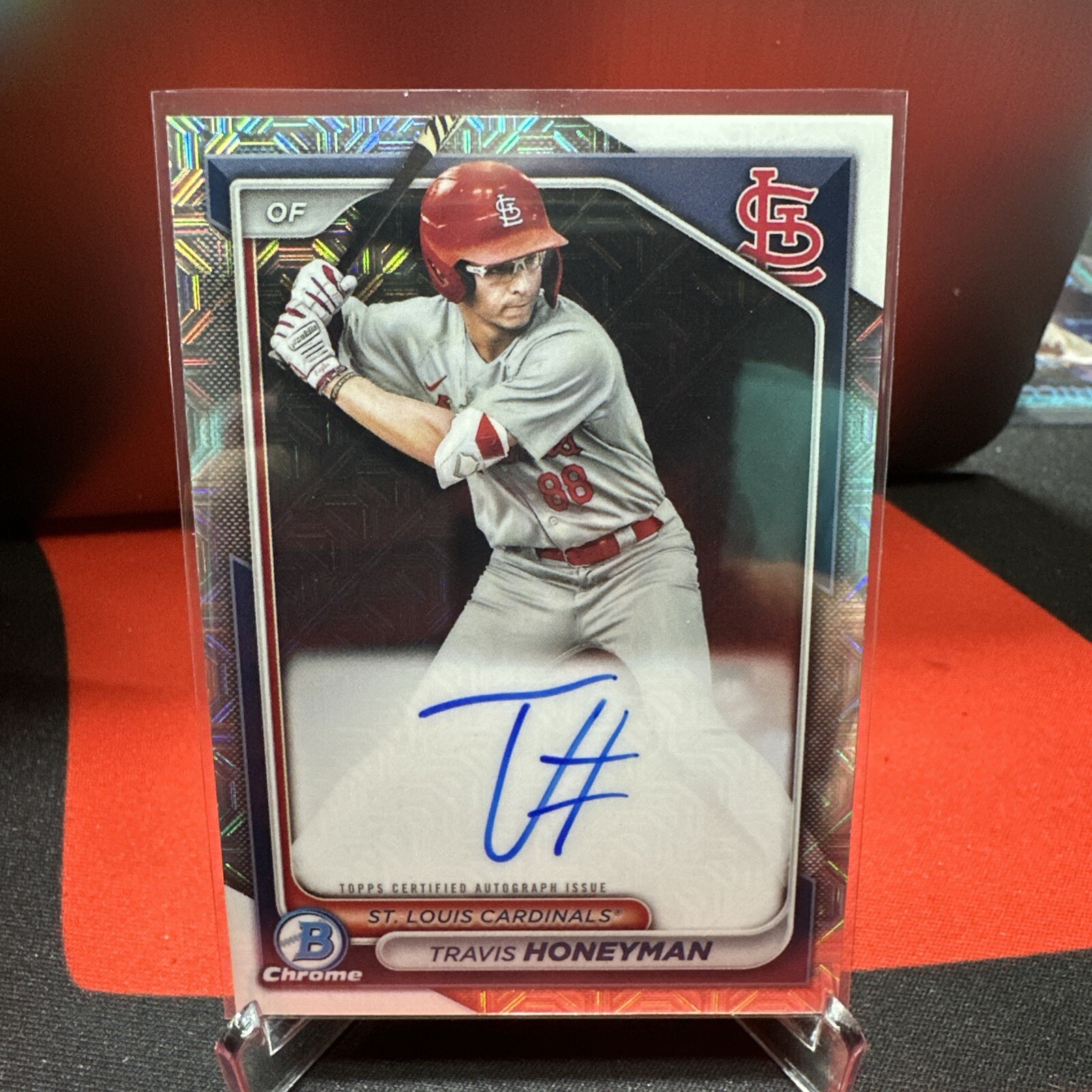 2024 Bowman - Chrome Prospect Mega Box Autographs #BMA-TH Travis Honeyman RC