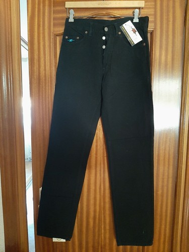 Pantalón Vaquero marca El 30 tejido rectos unisex negro | eBay