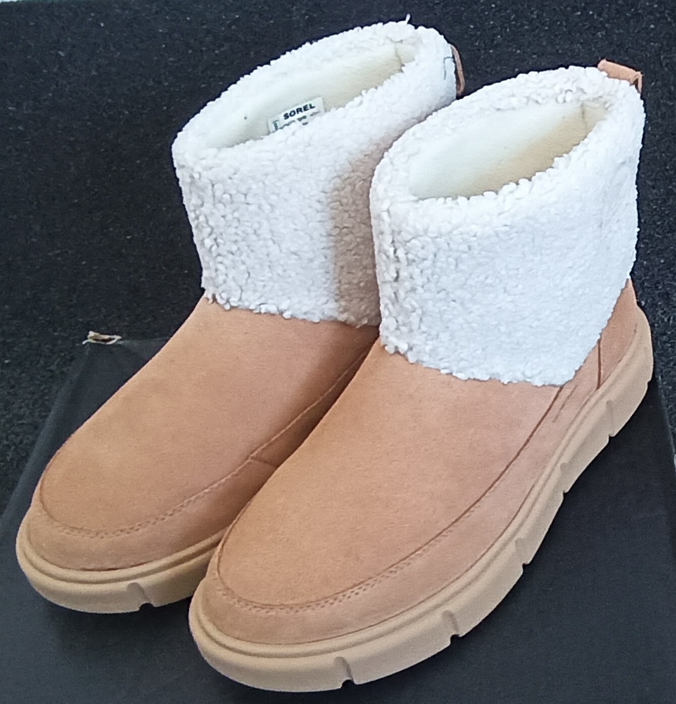 NEW Sorel Explorer III Waterproof Suede Slip-On Cozy Boots Size UK 6 RRP £130