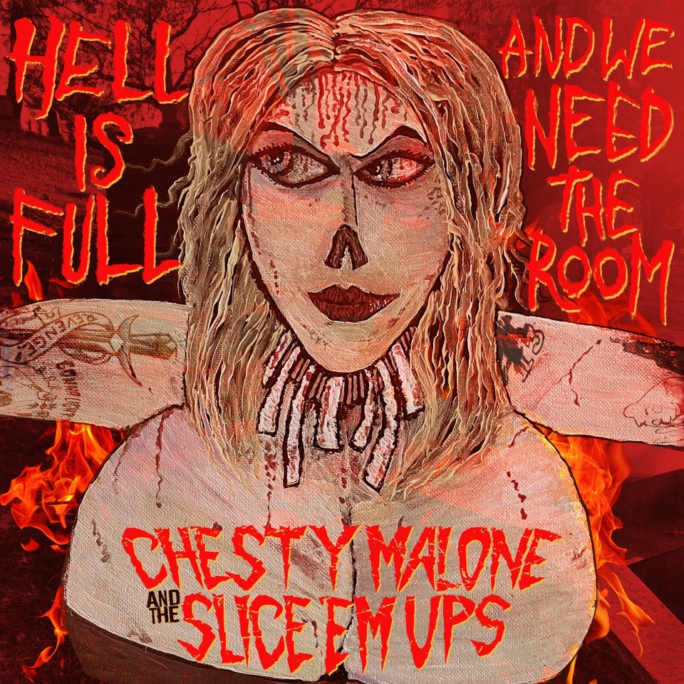 Chesty Malone and the Slice 'Em Ups - "Hell is Full" (CD) Misfits, Plasmatics Foto 4 de 4