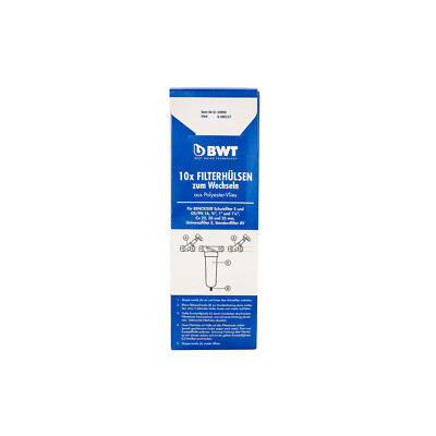 10 Stück BWT Filtervlies Filterhülsen für Filter S und GS 3/4''- 1''-1 1/4'',10999E