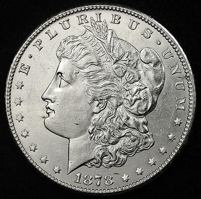 1878-s Morgan Silver Dollar.  Proof-Like B.U. Detail.  97920  (Inventory A)