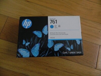 2019 GENUINE HP #761 400ml Cyan Cartridge CM994A DesignJet T7100 FACTORY SEALED