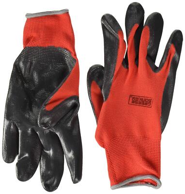 General Purpose Nitrile Coated Work Gloves, Size Large, 15 Pack
