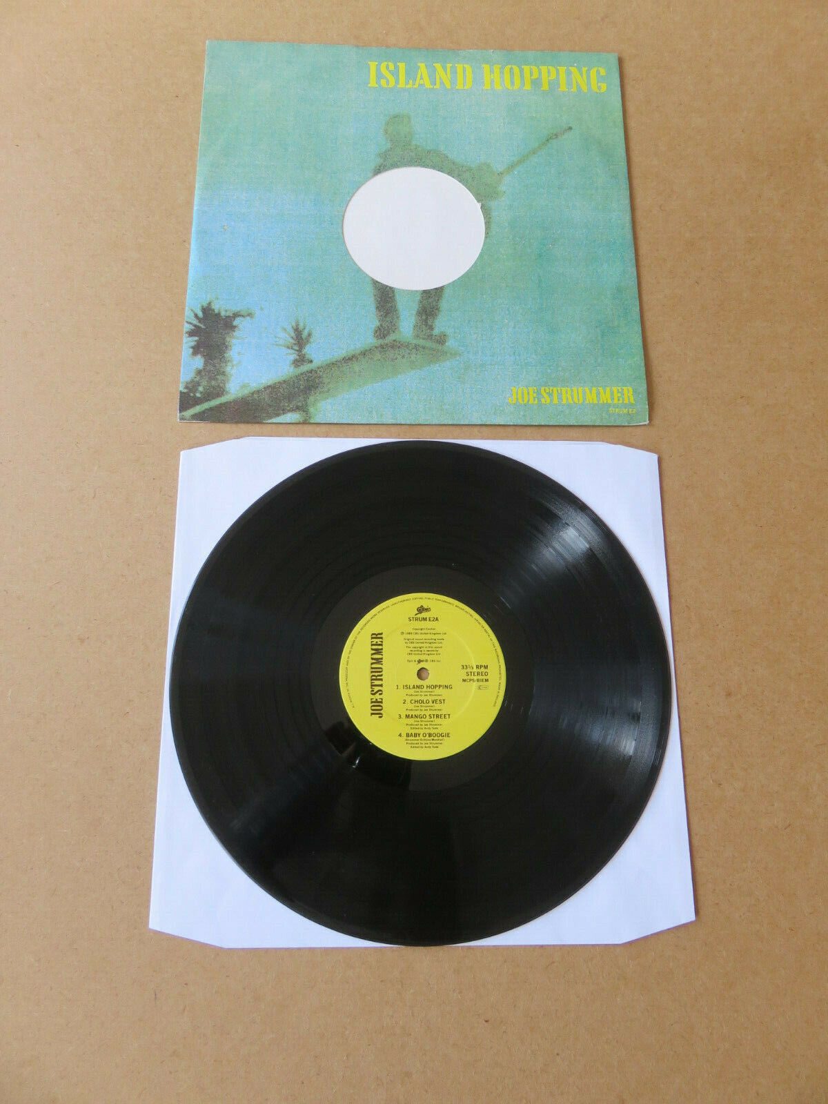 JOE STRUMMER Island Hopping NUMBERED ONE SIDED ETCHED PRESSING 12" STRUME2 CLASH