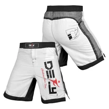DEFY MMA Fight X-Treme Shorts Fight UFC Boxing Muay Thai Kick Boxing White