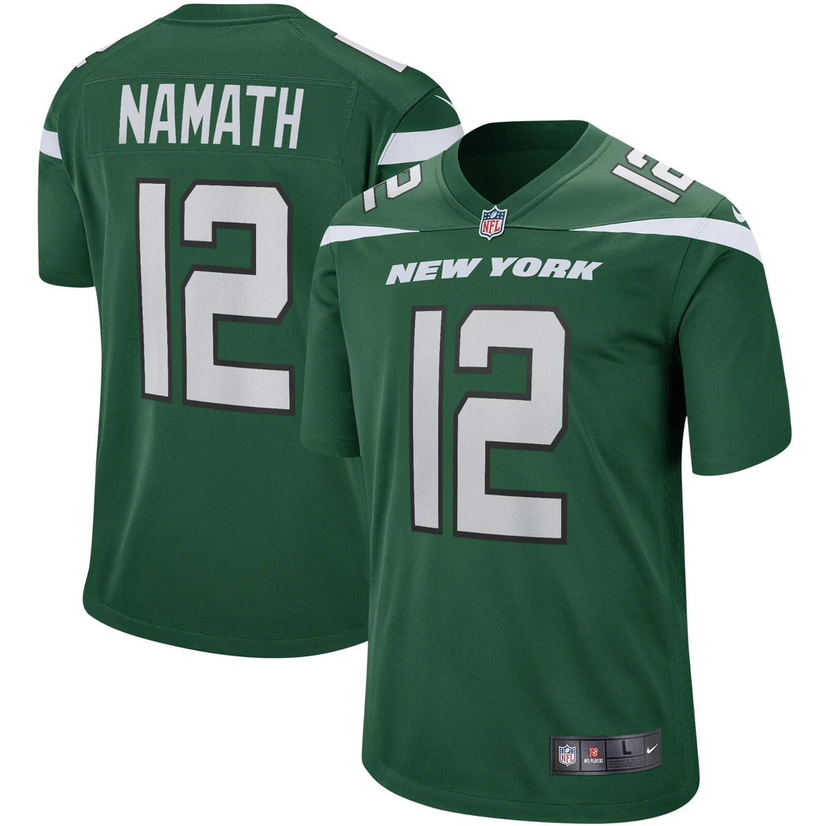 Nike New York Jets No12 Joe Namath Green Women's Stitched NFL Limited Rush 100th Season Jersey