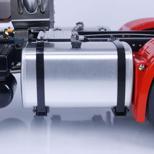 1/14 LESU 6X6 Radio Control Tractor RC Truck Metal Assembled Chassis Light Sound - Picture 10 of 12