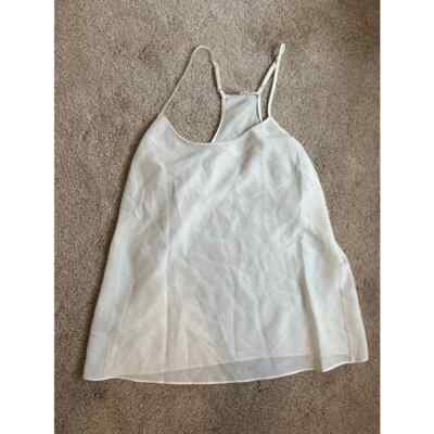 J. Crew Racerback Cami Top White Size 10 | eBay