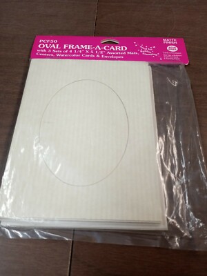 Stampendous Oval Frame A Card With Three Sets Of 4.25c5.5 Assorted Mats(craftsc)