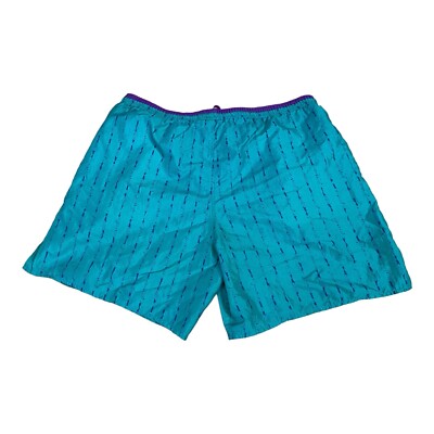 ウェア Umbro Vintage Made in USA Short Sleeve VTG 90s Umbro Soccer Shorts Color Block Purple Green Medium