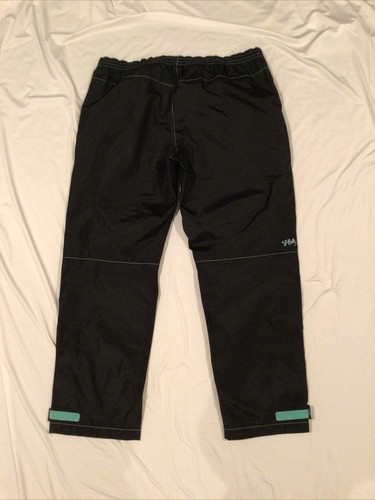 $99 HUK Women's Performance Fishing Packable Rain Pants Black/Aqua Sz XL 40" - Picture 10 of 11