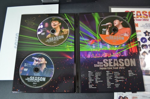 Ryu Siwon Season Japan Live Tour 2012 3 DVD AVZD-92012 KPOP Box Set Book Decals - Picture 4 of 7