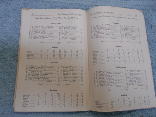 #D149. 1930s DON BRADMAN'S PICTORIAL TEST RECORD BOOK - SOUTH AFRICA V AUSTRALIA - Picture 7 of 7