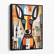 The Picasso Dog Canvas Wall Art Print