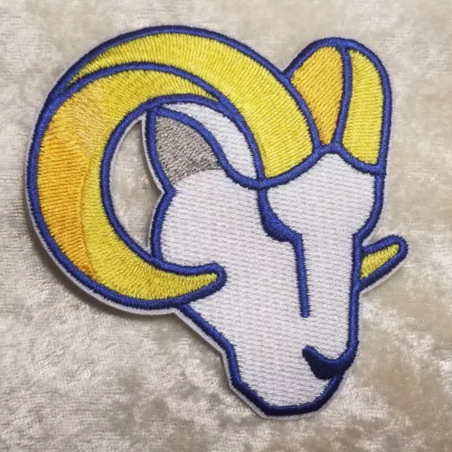 Los Angeles Rams 3.5" Iron On Embroidered Patch ~Free Tracking!