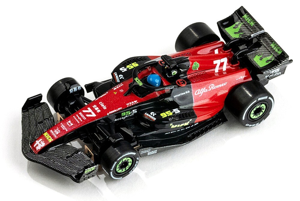 ¡LOCURA DE FIN DE SEMANA! Coche Ranura AFX Mega G+ Alfa Romeo F1 #77 SPA '23 Bottas HO #22081