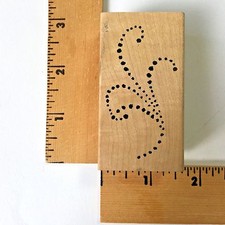 Savvy Rubber Stamp - Dotted Design - NEW
