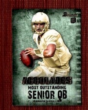2012 Bowman Accolades #BAC-AL3 Andrew Luck Indianapolis Colts RC Football Card