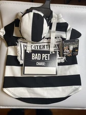 PET-ITENTIARY prisoner Dog Costume Halloween new pet Bootique Size XS