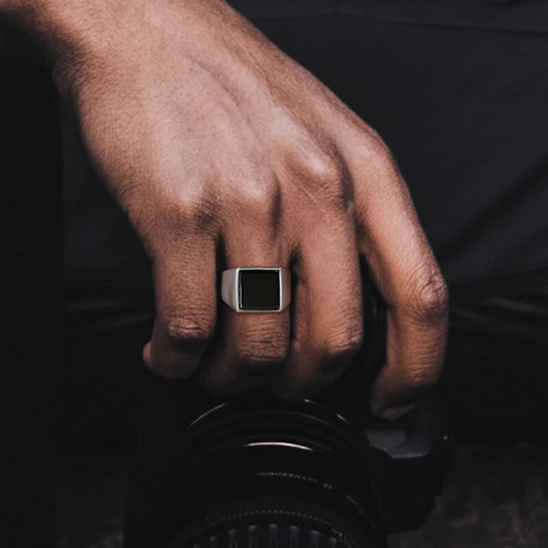 Signet wedding ring mens discount