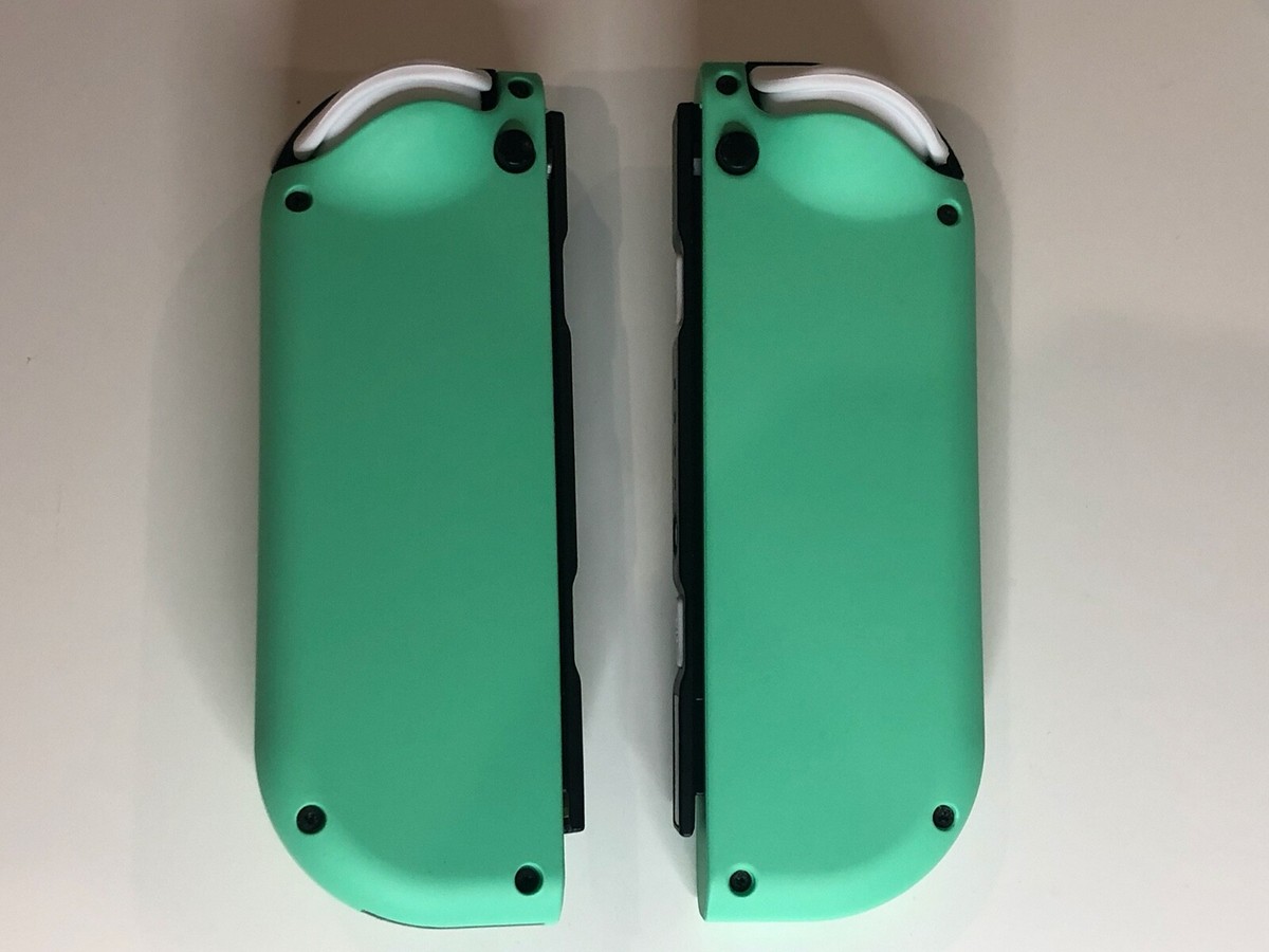 グリーン×ホワイト ジョイコンカスタム Nintendo Switch Customized Joy cons Mint Green w/ White