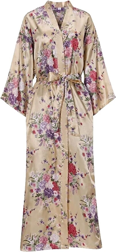 Batas Floral Blanco para Mujeres