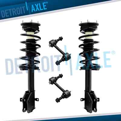 Front Struts w/ Coil Spring Sway Bars Kit for 2011 - 2014 Ford Edge Lincoln MKX