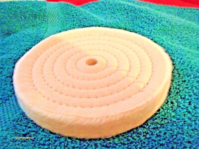 6'' Extra 3/4 '' Thick Cotton Polishing Buffing Wheel 1/2 inch Arbor Hole 1 Piece