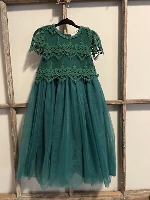 Trish Scully Size Emerald Lace Katrina Girl Dress