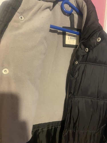 Giacca uomo Old Navy nero/grigio puff puffer coat taglia M - rara/buone condizioni - Foto 3 di 9