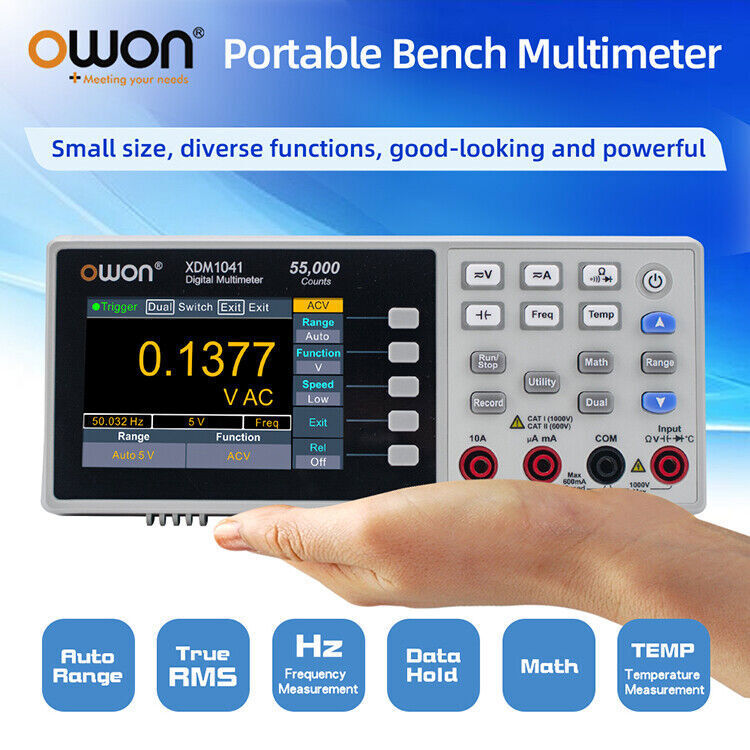 OWON 4 1/2 digits XDM1041 Bench-type Digital Multimeter 55000 Counts True RMS