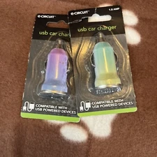 E-Circuit USB Car Charger Adapter 12V 1.0 AMP - Assorted Colors