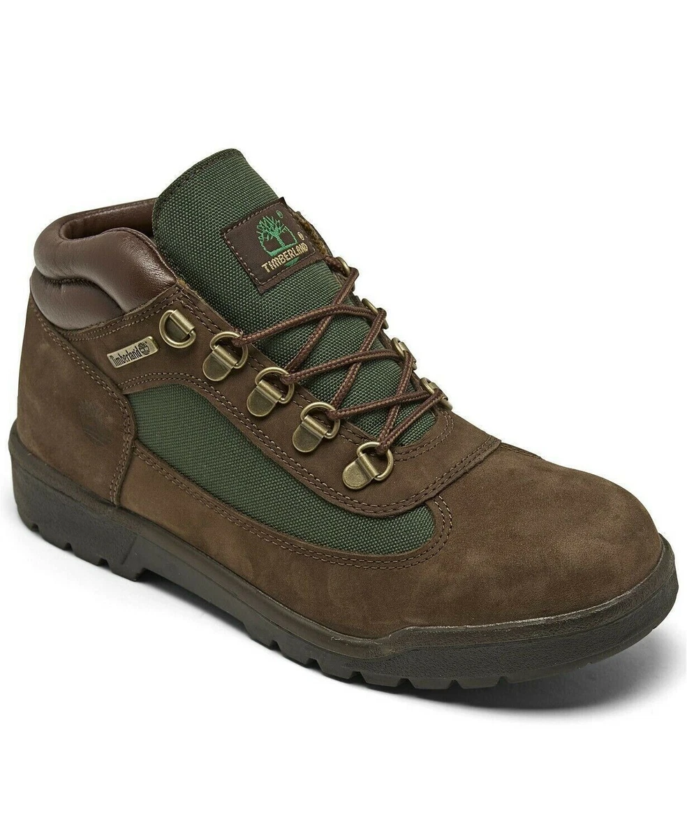 Olive green timberland store field boots