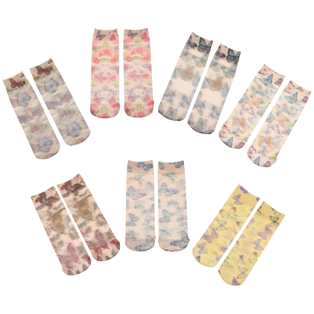 7 Pairs Calzini Neri Taglio Basso Per Donna Minimalista Impermeabili Da