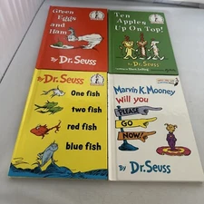 Lot of 4 Dr. Seuss Hard Cover Books See Description for exact titles