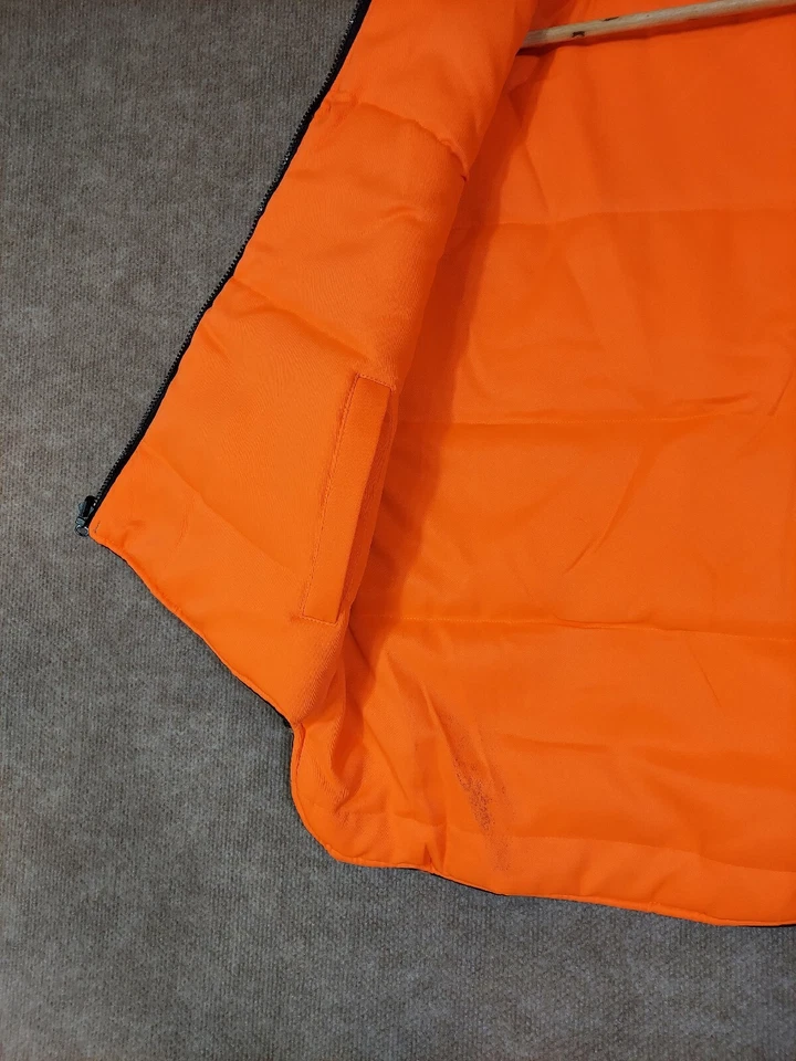 Hunting Interchangeable Camo Puffer Vest Jacket Large Pockets Reflector Outdoors - Image 3 of 4