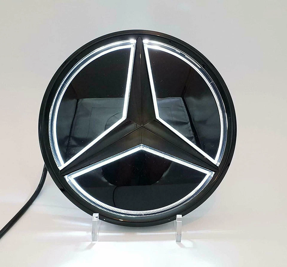 Para Clase B/C W204 W245 GLK Tipo Snap Coche LED Insignia Frontal Emblema Luz 2007-2012 Foto 4 de 4