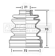 QH QJB180 CV BOOT KIT FOR DAEWOO HYUNDAI MAZDA MISTUBISHI PRTON SUBARU SUZUKI