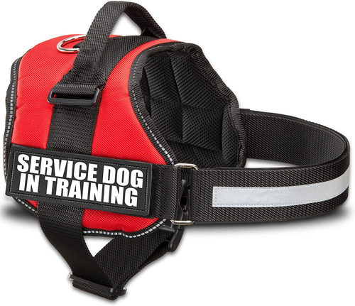 Service Dog Vest Harness - Reflective Patch, Mesh Design, Sizes XXS to XXL