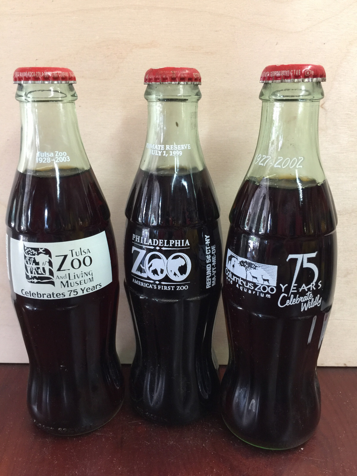 Zoo Commemoerative Coke Bottles