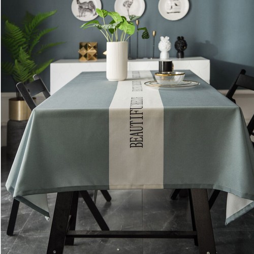Waterproof Tablecloth Rectangle Thick Dining Table Cloth Cover Home Party Decor - Picture 15 of 23
