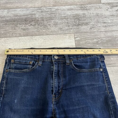 Pantalones de mezclilla ajustados elásticos de tiro bajo ajustados Levi's 510 azules para hombre - Imagen 9 de 16