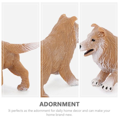 Hunde Figuren Hunde Tiere Spielzeug Set Collie Hund Skulptur Collie Hund Modell - Bild 9 von 12