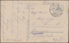 Marinefeldpost an einen Schiffsmaat auf der SMS Thüringen, CÖLN 5.10.1916 auf AK