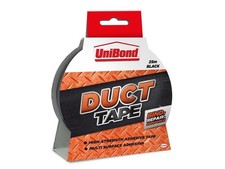 Unibond - Duct Tape Black 50mm x 25m - 1517009 0.44 per metre