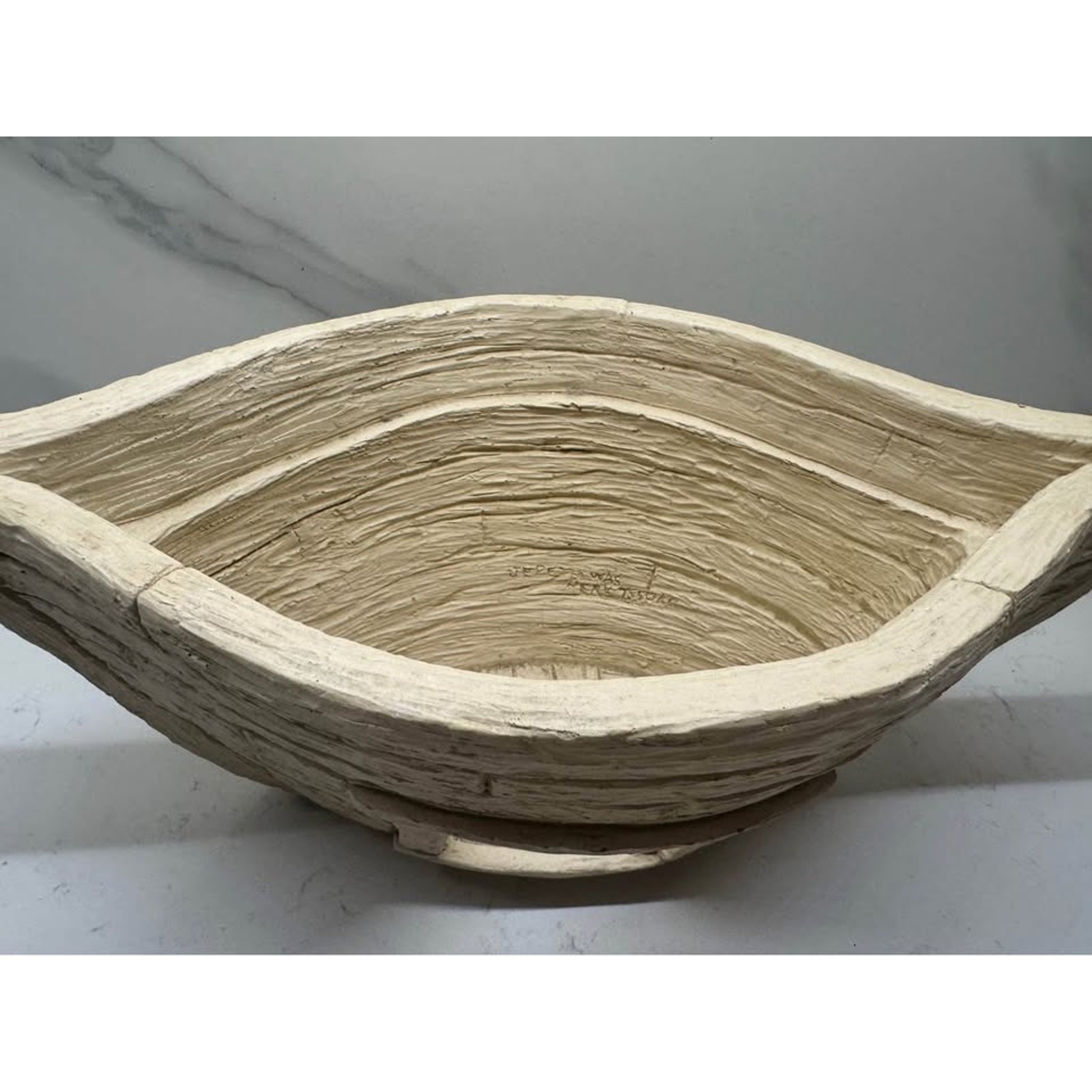 Noah’s Ark 17” Handcrafted Ceramic Plaster Clay Home Decor