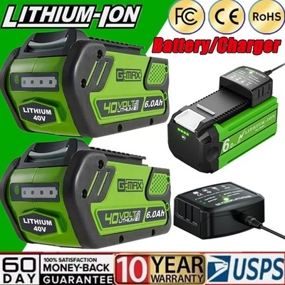 #ad For Greenworks G MAX 40V 29462 29472 26272 27062 20202 Lithium Battery Charger $92.00
