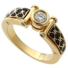 Korloff Diamond K18 Yellow Gold Ring Size JP No. 12 , US 6.5