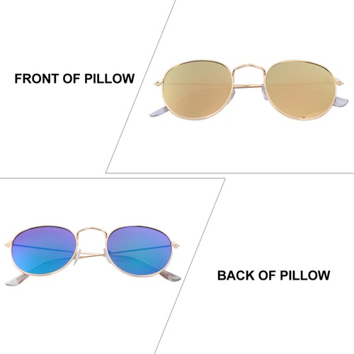 2pcs Retro Circular Sunglasses Chic Sunglasses Stylish Accessory - Picture 8 of 12